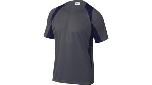 T-Shirt szaro-granatowy z poliestru (100) 160G szybkoschnący rozmiar XXL BALIGMXX