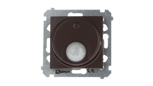 Simon 54 Łącznik z czujnikiem ruchu 20-500W brąz mat DCR10T.01/46