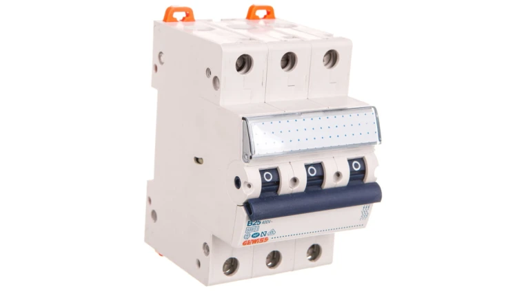 Wyłącznik nadprądowy 3P B 25A 6kA MT60 B25 3P GW92269 /opak. 2/