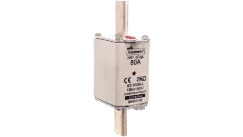 Wkładka NH1 80A 500V gL/gG podwójny wskaźnik 80NHG1B