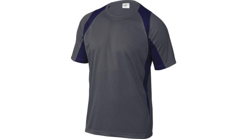 T-Shirt szaro-granatowy z poliestru (100) 160G szybkoschnący rozmiar XXXL BALIGM3X
