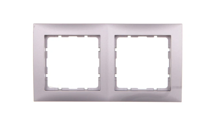Berker B.Kwadrat Ramka podwójna aluminium 5310128994