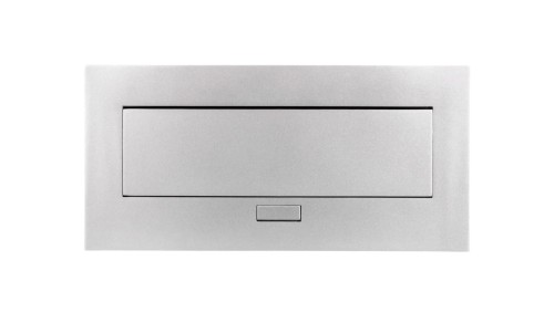 Przedłużacz biurkowy 223x108mm 3x gniazdo z uziemieniem aluminium AE-PB03GU-53