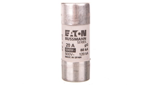 Wkładka bezpiecznikowa cylindryczna 22x58mm 20A gL/gG 690V C22G20