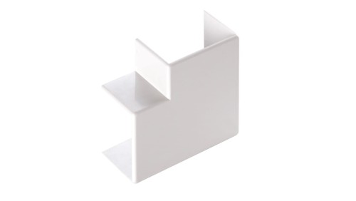 Narożnik do kanałów kablowych płaski AP 40x40 biały ECAP4040B
