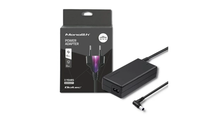 Qoltec Zasilacz sieciowy do monitora LG 25W 19V 1.3A 6.5*4.4 + kabel zasilajacy