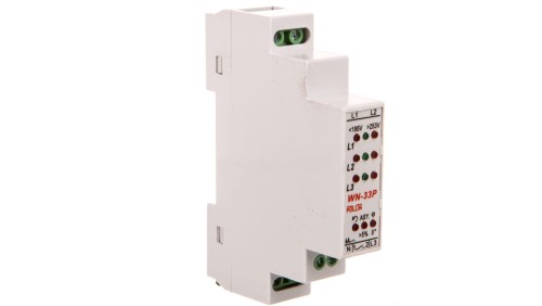 Mikroprocesorowy przekaźnik zaniku, kolejności i asymetrii, zwarcia faz, wachań napięcia 170V, 260V, 1Z MKF-MAX