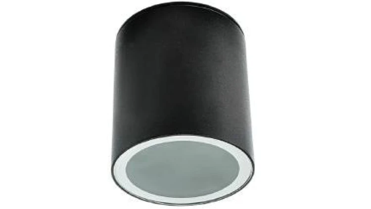 Oprawa sufitowa SHOWER-O-B MINI 1xgu10 czarna natynkowa nad prysznic hermetyczna ip44
