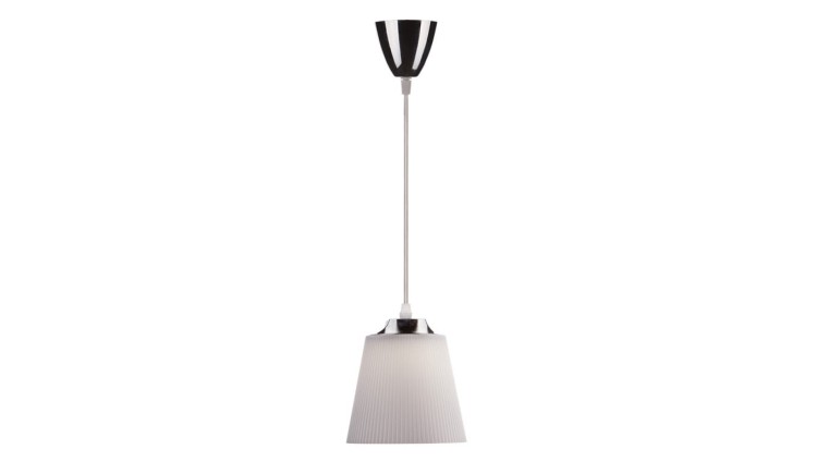 Lampka Nocna VT-1036 7W 360lm Chrom + Biały Abażur 8505