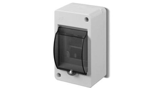 Rozdzielnica modułowa 1x3 natynkowa IP30 MINI S-3 z pokrywą dymną zacisk N 2303-11