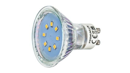 Żarówka Gu10 8 led smd 2835 1W zielona