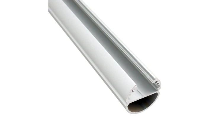 Profil led Oval 2m anodowany (drążek na wieszaki do szaf z możliwością zamontowania taśmy led) 92030020