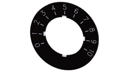 Etykieta do potencjometru 22mm skala 1 do 10 SIRIUS ACT 3SU1900-0BG16-0SA0 /10szt./