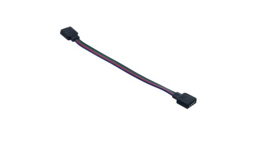 Złączka do taśmy led rgb 10mm ż+15cm+ż dwustronna żeńska