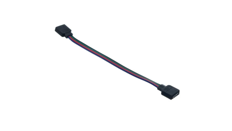 Złączka do taśmy led rgb 10mm ż+15cm+ż dwustronna żeńska