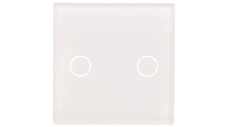 TouchMe Mały panel szklany, łącznik podwójny, biały TM531W