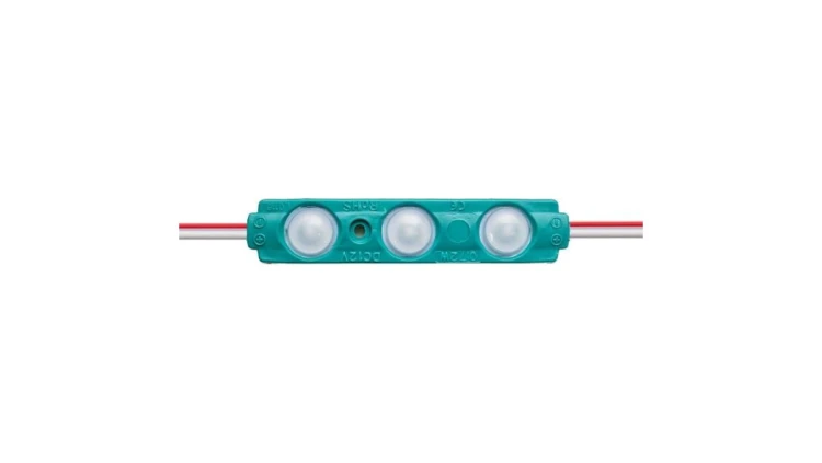 Moduł 160st 3 led 2835 0,72W zielony 12VDC