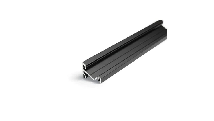 Profil led Corner14 2m czarny kątowy narożny szeroki a4020021