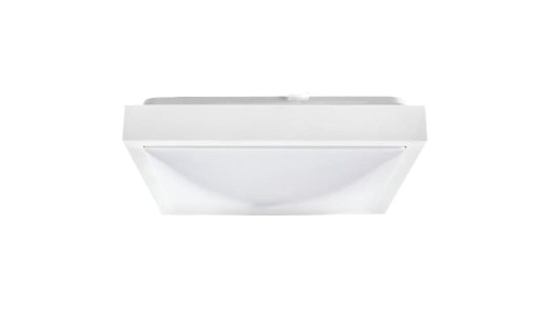 Lampa plafon PLATO-K-W 2 x E27 300x300 kwadrat ramka biała matowa PMA
