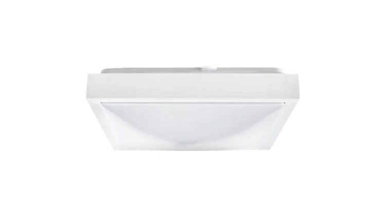 Lampa plafon PLATO-K-W 2 x E27 300x300 kwadrat ramka biała matowa PMA