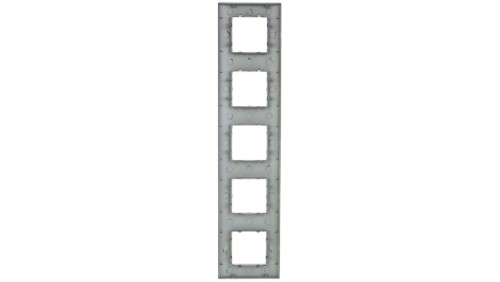 DANTE Ramka pięciokrotna tworzywo ASA inox 454185