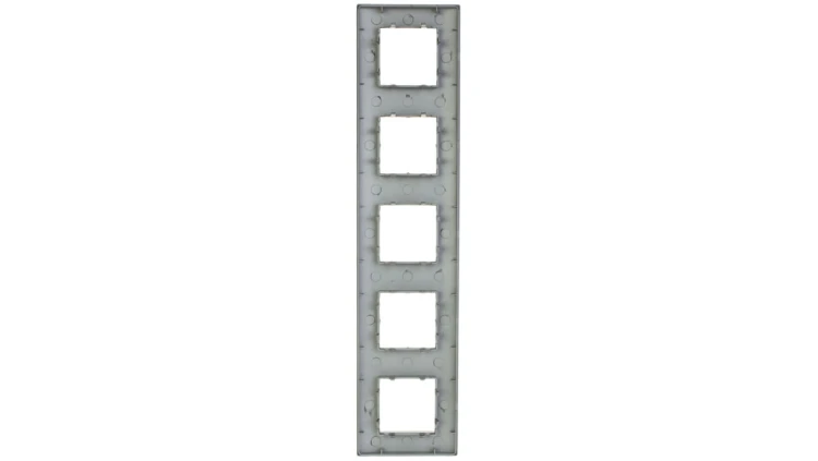 DANTE Ramka pięciokrotna tworzywo ASA inox 454185
