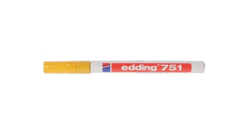 Pisak odporny na ścieranie i wodę PLC-YL 1-2mm żółty E04ZP-01090500403 /5szt./