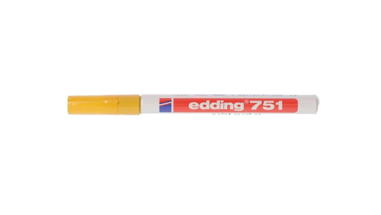 Pisak odporny na ścieranie i wodę PLC-YL 1-2mm żółty E04ZP-01090500403 /5szt./
