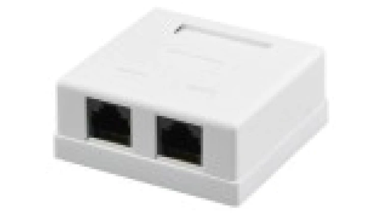 Gniazdo UTP kat. 6 2 x RJ45 kompletne NT CU.GN.00142