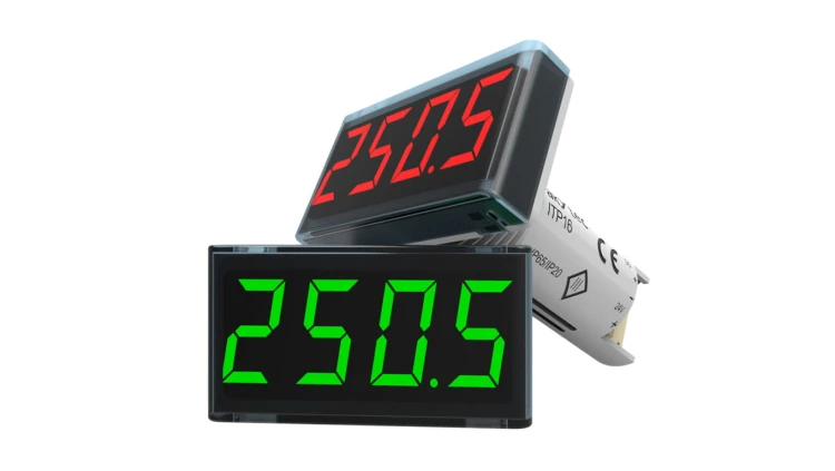 Programowany wyświetlacz sygnałów temperaturowych, kolor zielony ITP16-G 66075