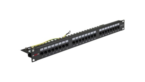 CU.PP.00018 Patch panel 19 1U 24xRJ45 kat.5e UTP GMPnet supported by BITNER - 25 LAT gwarancji