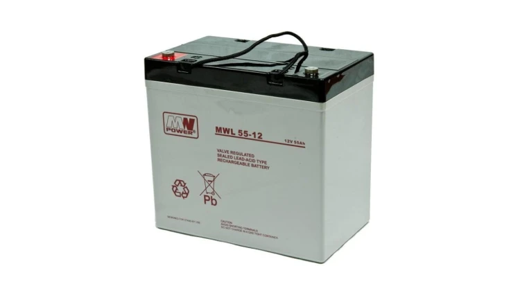 Akumulator AGM 12V 55Ah (230x137x210mm) MWL 55-12
