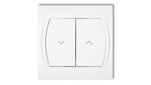 LOGO Łącznik żaluzjowy biały LWP-8