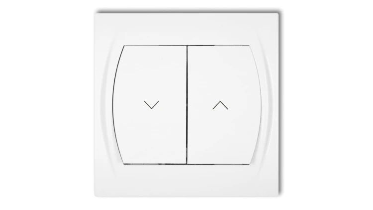 LOGO Łącznik żaluzjowy biały LWP-8