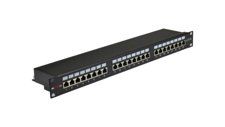 CU.PP.00009 Patch panel 19 1U 24xRJ45 kat.5e FTP GMPnet supported by BITNER - 25 LAT gwarancji