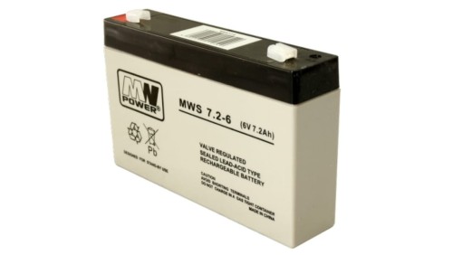 Akumulator AGM 6V 7.2Ah (151x34x94mm) MWS 7,2-6