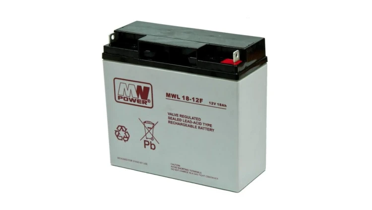 Akumulator AGM 12V 18Ah (181x77x167mm) MWL 18-12F