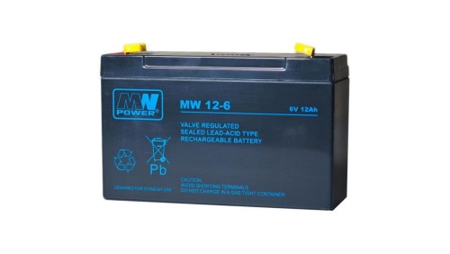 Akumulator AGM 6V 12Ah (151x50x94mm) MW 12-6