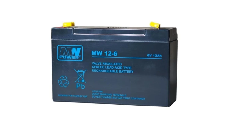 Akumulator AGM 6V 12Ah (151x50x94mm) MW 12-6