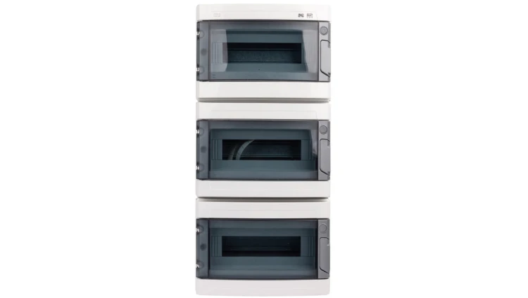 Rozdzielnica hermetyczna EP-LUX RN 3x12 1000V AC 1500V DC PE+N dymny IP65 1958-01