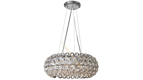 Lampa SARA fI460*H1500mm 2xE27 TRANSPARE Szkło + metal