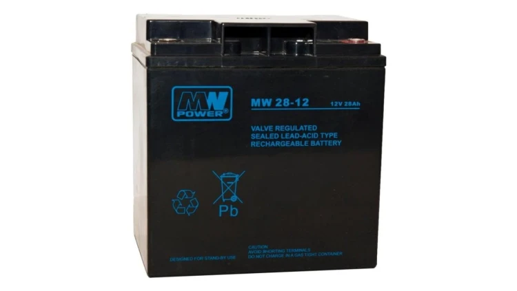 Akumulator AGM 12V 28Ah (166x125x175mm) MW 28-12