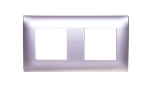 DANTE Ramka podwójna tworzywo ASA inox 454182