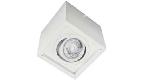 Oprawa sufitowa natynkowa BRICK-SE-W white biała 1xGu10 5903260412840