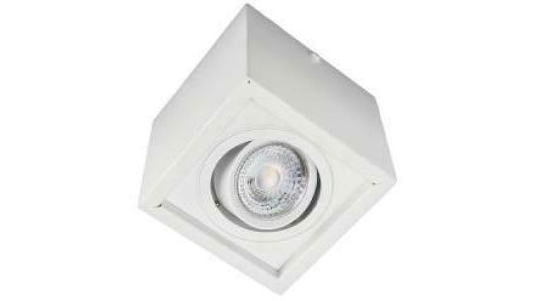 Oprawa sufitowa natynkowa BRICK-SE-W white biała 1xGu10 5903260412840