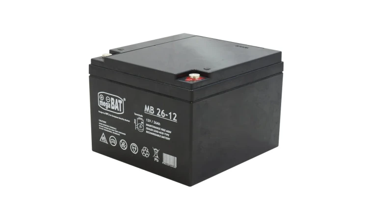Akumulator AGM 12V 26Ah (166x175x125mm) MB 26-12