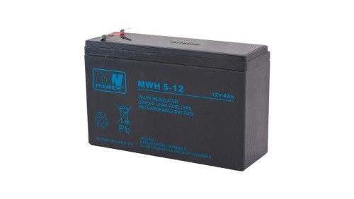 Akumulator AGM 12V 5Ah/200W/10min (151x51x94mm) MWH 5-12 (5Ah)/200W