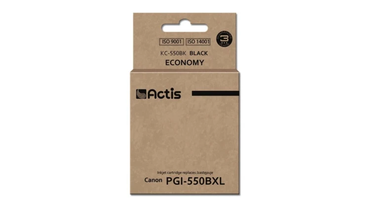 Tusz ACTIS KC-550Bk (zamiennik Canon PGI-550BK Standard 23 ml czarny)