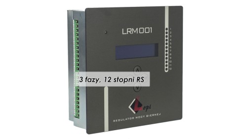 Regulator mocy biernej, pomiar trójprądowy, 12 wyjść, komunikacja RS LRM001/33-12 RS
