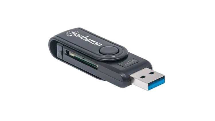 Czytnik Kart Pamięci 24w1 SD/MicroSD/MMC USB 3.0 Manhatan